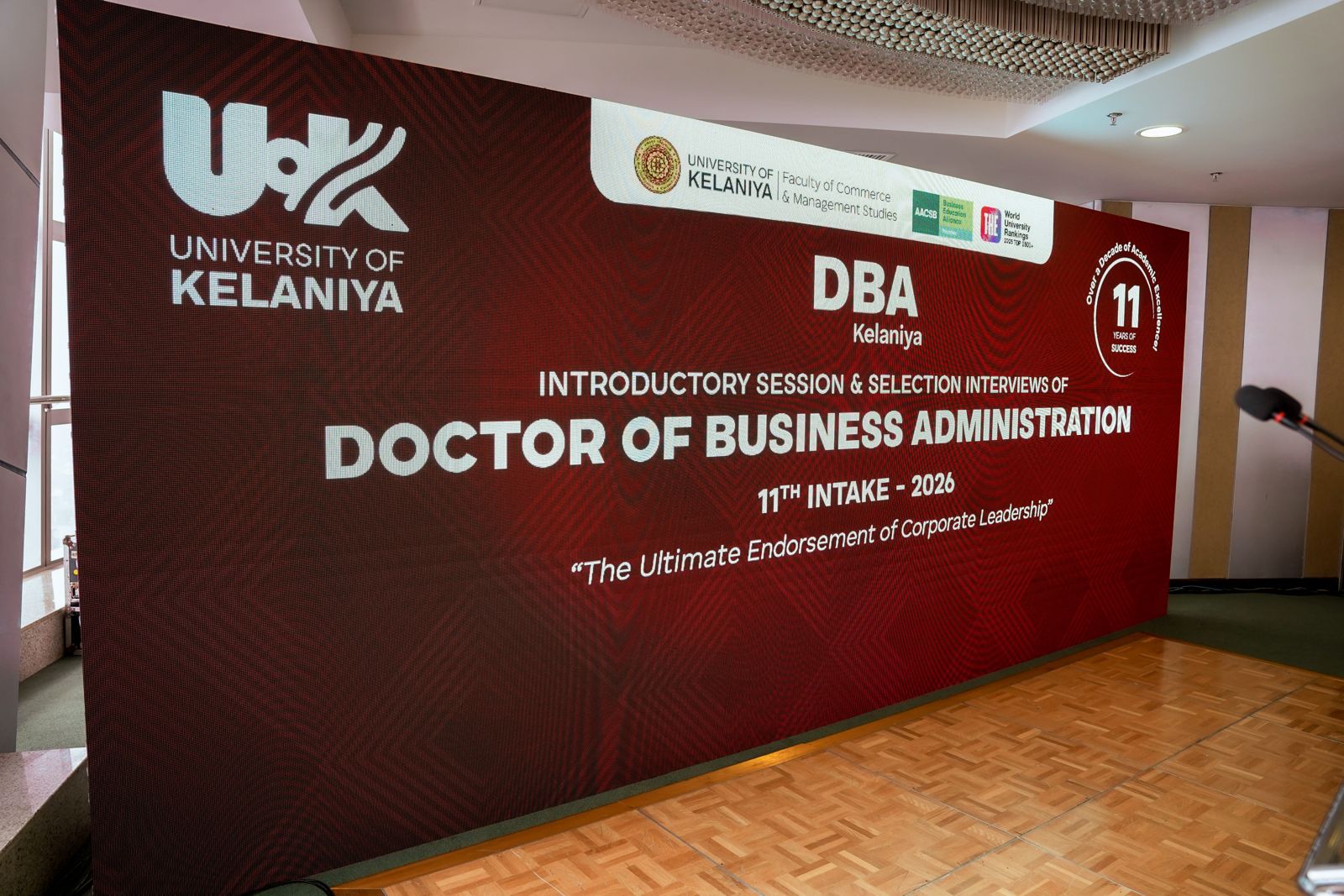 DBA Kelaniya — 11th Intake Stage